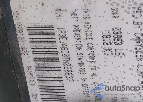 1996 Plymouth Breeze from USA, damaged, VIN 1P3EJ46C0TN222637